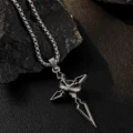 L329-A (cross surrounding necklace)
