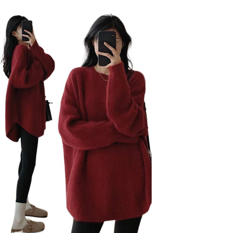 Maternity Sweater Winter Outfit Autumn and Winter Set Going Out Fashionable Trendy New 2025 Winter Top Knitwear