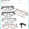 New Metal Hinge Tooth Glasses Frame for Teenagers and Students Tr90 Square Frame Myopia Glasses Frame Danyang Glasses Wholesale