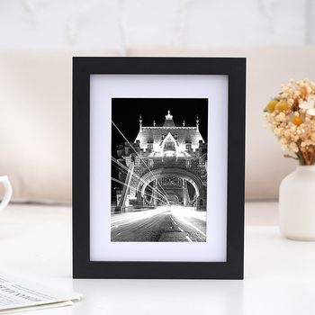 Huateng Solid Wood Lacquered Photo Frame Wholesale A4 Picture Frame 8K Picture Frame Custom Logo Modern Simple Photo Frame Custom Logo