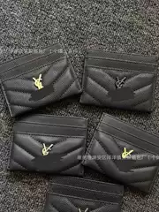 Factory Direct Wholesale Caviar Card Holder Luxury Card Case Coin Purse Storage for 5 Cards Yangshulin Ys Small Chanel Multi-Card