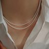 full size! Shi Jia baby Pearl Necklace Women's Overlapping Double Clavicle Necklace Extremely Small French Collar