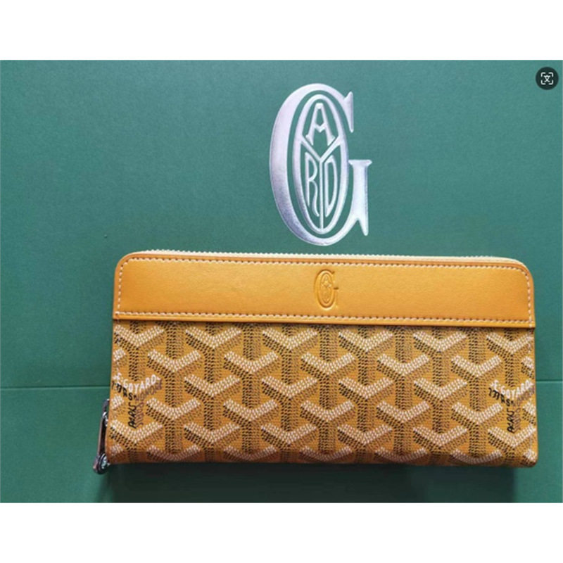 GOYARD Goya dogtooth long zipper wallet