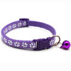 Popular Footprint Bell Collar Small Patch Collar Dog and Cat Bell Collar Adjustable Small Collar