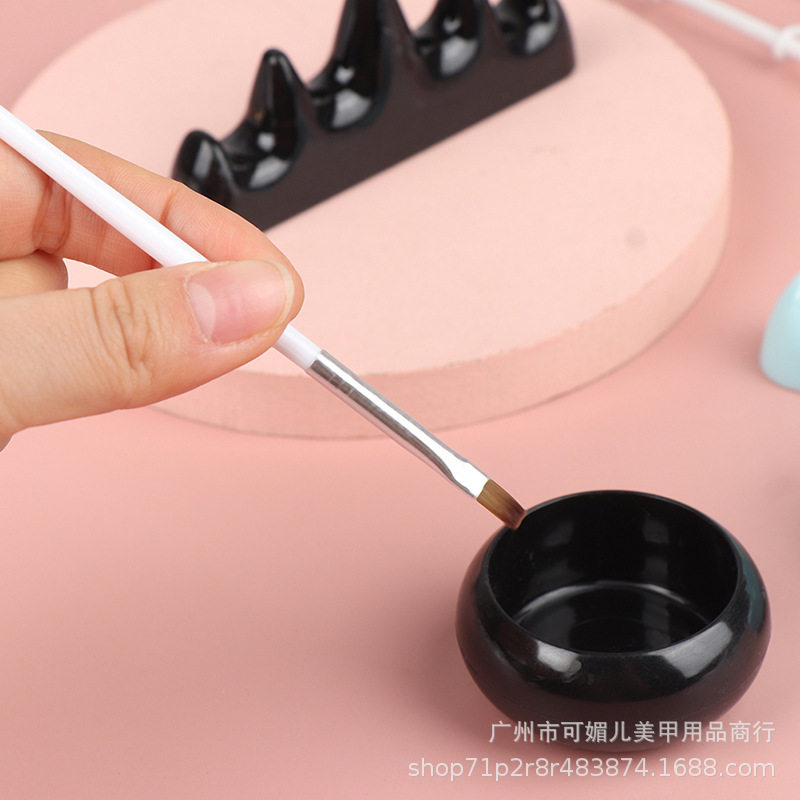New Japanese simple imitation jade nail pen wash cup pen holder nail cleaning cup nail tools wholesale