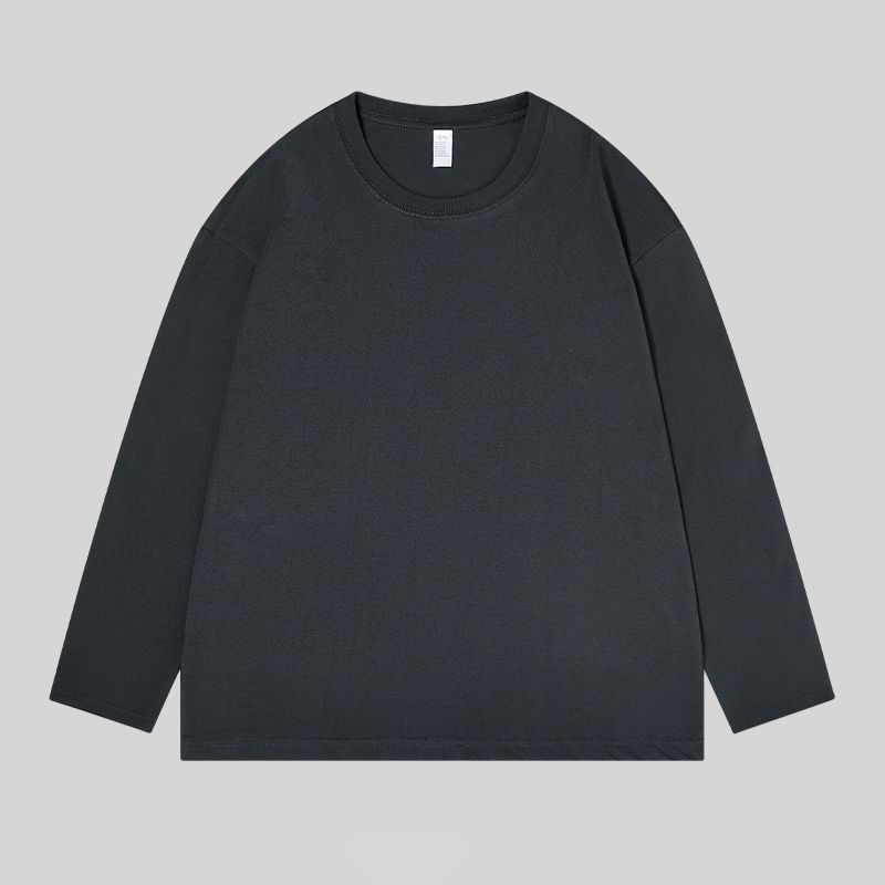 纯棉纯色内搭打底衫T恤男长袖秋冬ins潮流百搭卫衣情侣装男女款
