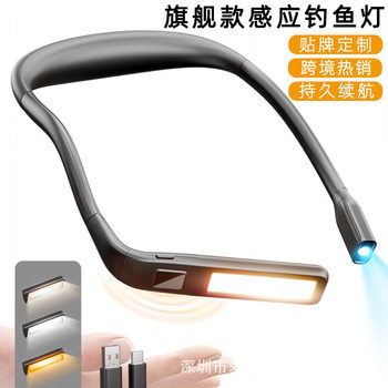 Hot-Selling Cross-Border Foldable Fishing Light, Night Fishing Led Rechargeable Sensor Light, Flashlight, Strong Outdoor Lighting