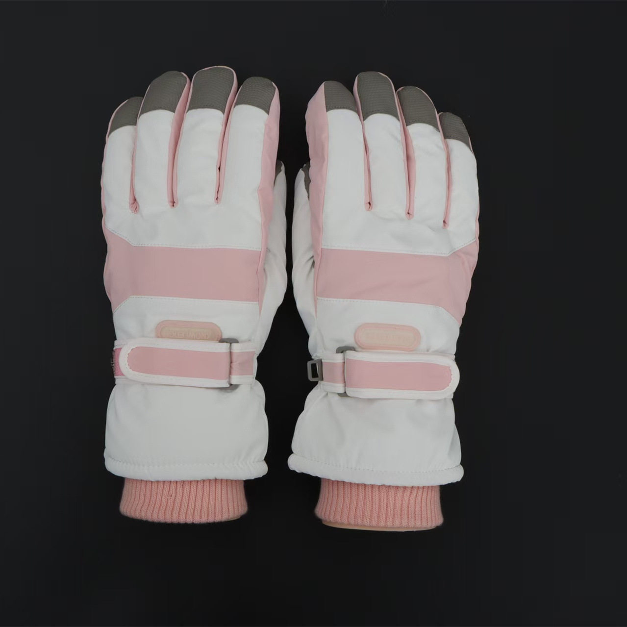 彩胶款户外防寒冬季运动手套 新款男女滑雪冰雪季活动穿戴手套