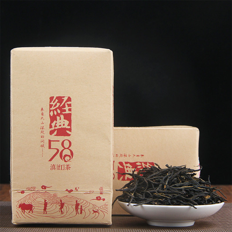 Оптовая продажа 2025 Юньнаньского красного чая Yunnan Fengqing Black Tea Fengqing Classic 58 Чай 180 г в упаковке Изображение 1