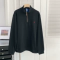 Half zipper - black with red label