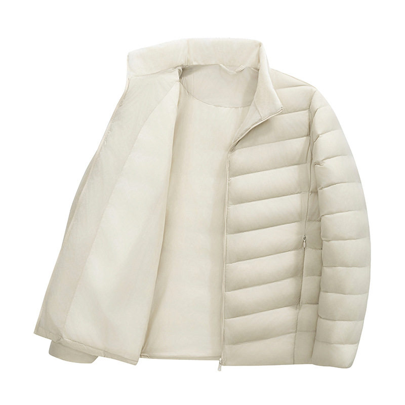 Lightweight down Jacket for Men and Women, Thickened White Duck Down, Fashionable and Versatile, Portable Sports Jacket for Men and Women