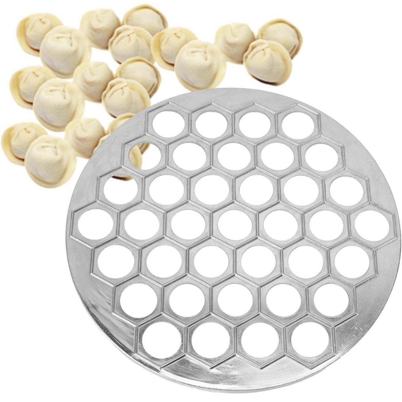 Dumpling Mold 37-Hole Aluminum Alloy Dumpling Mold Lazy Dumpling Making Artifact Kitchen Gadget Factory Direct Sale