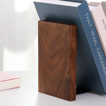 Solid Wood Bookend Creative Desktop Book Holder Book Support Student Wooden Book Stand Thickened Custom Logo