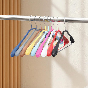2025 New Multi-Functional Widened and Thickeneded Wide-Shoulder Clothes Hanger for Home Balcony Nano-Impregnated Plastic Non-Slip Traceless Clothes Drying
