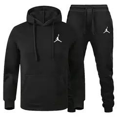 Cross-Border New Factory Direct Sales Foreign Trade Men's Sports Suits Fashionable Casual Winter Hooded Couple Sweatshirts Printing
