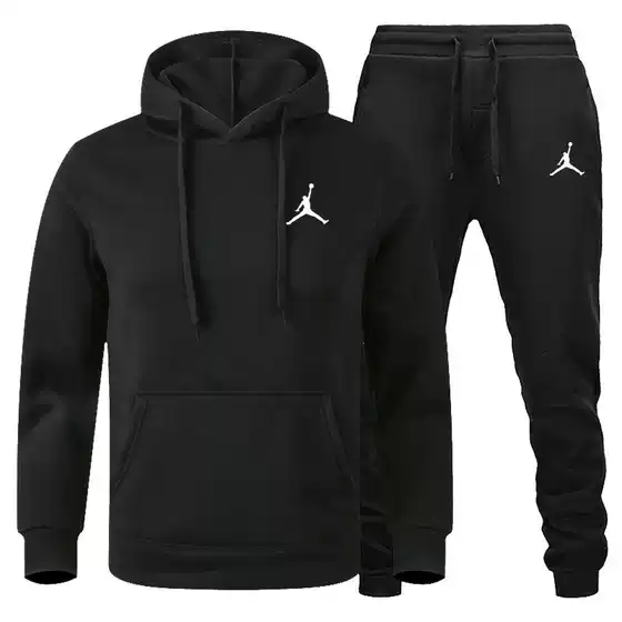 Cross-Border New Factory Direct Sales Foreign Trade Men's Sports Suits Fashionable Casual Winter Hooded Couple Sweatshirts Printing