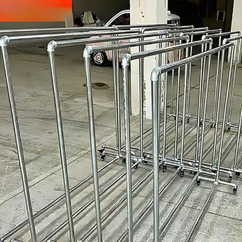 Steel Pipe Clothes Drying Rack for Home Use, Floor-Standing Balcony Clothes Hanger, Quilt Drying Rack, Clothes Rack, Galvanized Single Rod Water Pipe