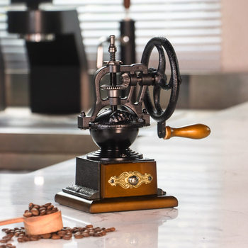 Middle Ancient Retro Manual Coffee Bean Grinder Hand Coffee Machine Bean Grinder Machine Household Hand Coffee Bean Grinder
