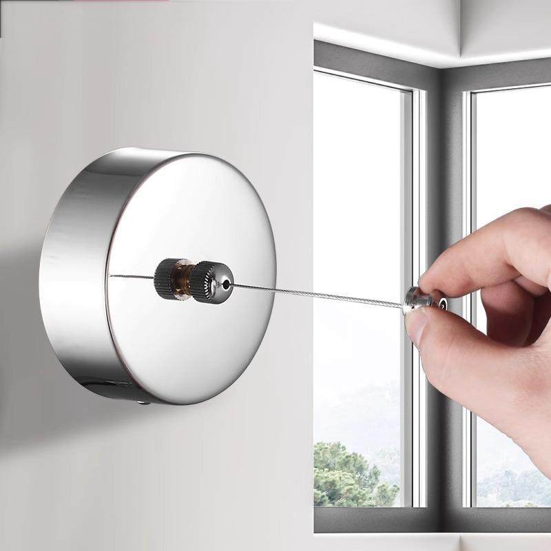 Customized 304 Stainless Steel Invisible Clothesline Clothes Drying Artifact Indoor Bathroom Retractable Balcony Wire Rope