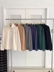 Cross-Border Supply Ralph Lauren Pony Logo Stand Collar Half-Zip Sweatshirt Trendy Brand High-End Men's Sweatshirt Ralph Lauren Jacket