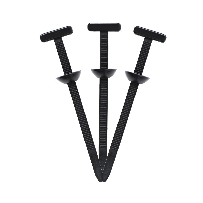 Three-Dimensional Head-Through Nail Double-Sided Caliper Nylon Cable Tie Through-Core Nail Car Electric Vehicle Cable Tie Bundling Factory Wholesale