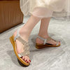 2025 Summer New Fairy Style Student Flat Sandals Women Rhinestone Fish Beak Beach Roman elastic Sandals Women
