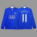 2008-09 man l erke blue long sleeves + printed number 11