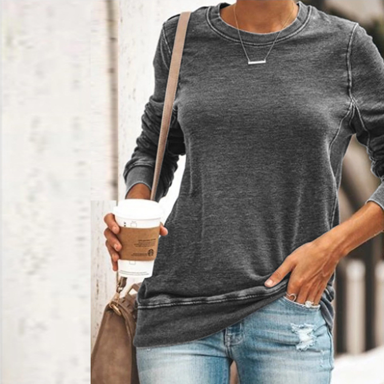 Casual Long Sleeve Hoodie Comfortable Fabric Trendy Design Versatile Style Perfect for Everyday Wear Wholesale
