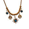 Retro Sunflower Necklace Women's Niche Design Eight-Pointed Star Clavicle Chain High-End Second-Hand Vintage Accessories
