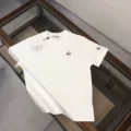 White t-shirt with logo on sleeves meng