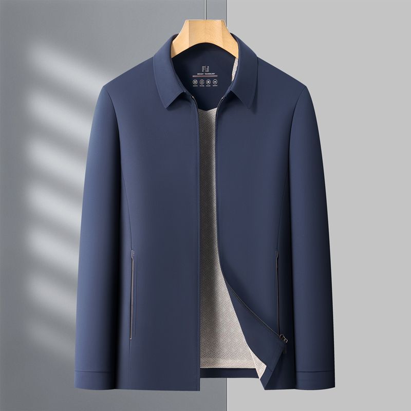 Áo Khoác Nam Kín Cổ Hàng Mùa Xuân Thu Đông Trung Niên