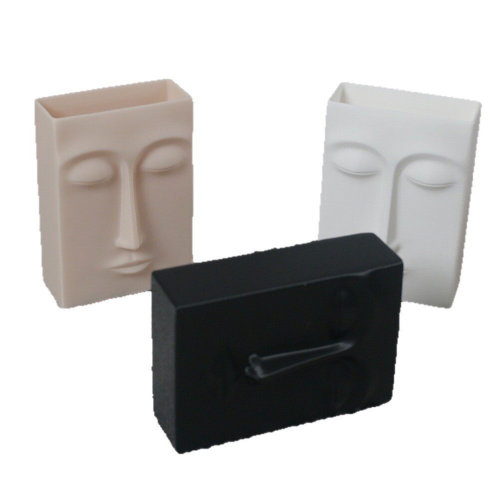 高级感艺术人脸花瓶软装家居装饰品摆件跨境热销3D打印笔筒摆件