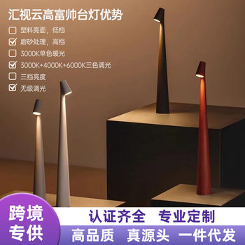 Cross-Border Popular High-End Charging Desk Lamp Bedside Lamp with a Sense of Luxury, Creative Decorative Night Light, Desktop Atmosphere Lamp