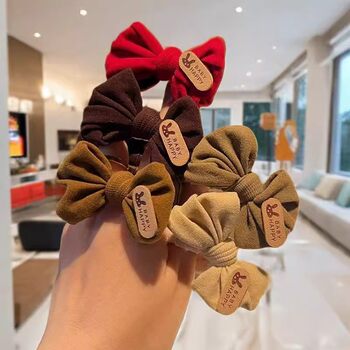 Bow Hair Rope Women's Hair Rope High Elastic and Durable Ponytail Ball Hair Ring Hair Rope Hair Ornaments