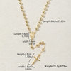 European and American jewelry 6mm gold Virgin Mary cross clavicle chain rosary necklace long necklace manufacturers