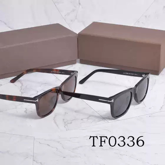 TOM sunglasses Ford TF0336 plate polarized sunglasses men's thick frame live glasses cross-border generation