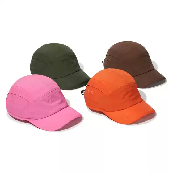 Quick-drying cap tooling five-piece cap men's and women's outdoor breathable waterproof baseball cap drawstring elastic adjustment hat