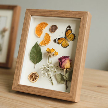Hollow Stereo Frame Framed 3Cm5Cm Dried Flower Butterfly Shell Gift Specimen DIY Photo Frame Table Display Frame