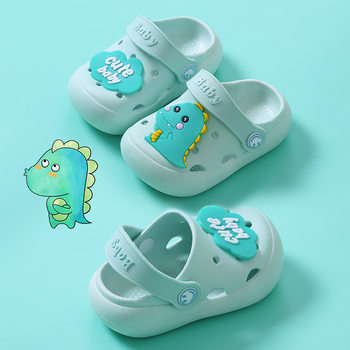Children's Croc Shoes Summer New Boys Cartoon Girls Cute Baotou Soft Sole Anti-Slip Children's Sandals and Slippers Wholesale