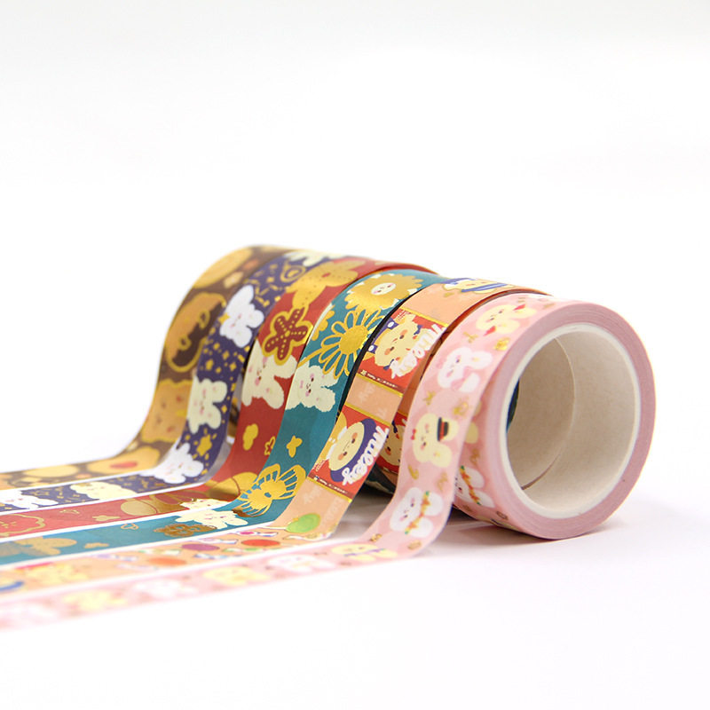 Source Manufacturer Washi Tape Customized Basic Animal Gradient Hand Ledger Tape Customized Hand Ledger Sticker Customized According to Drawings