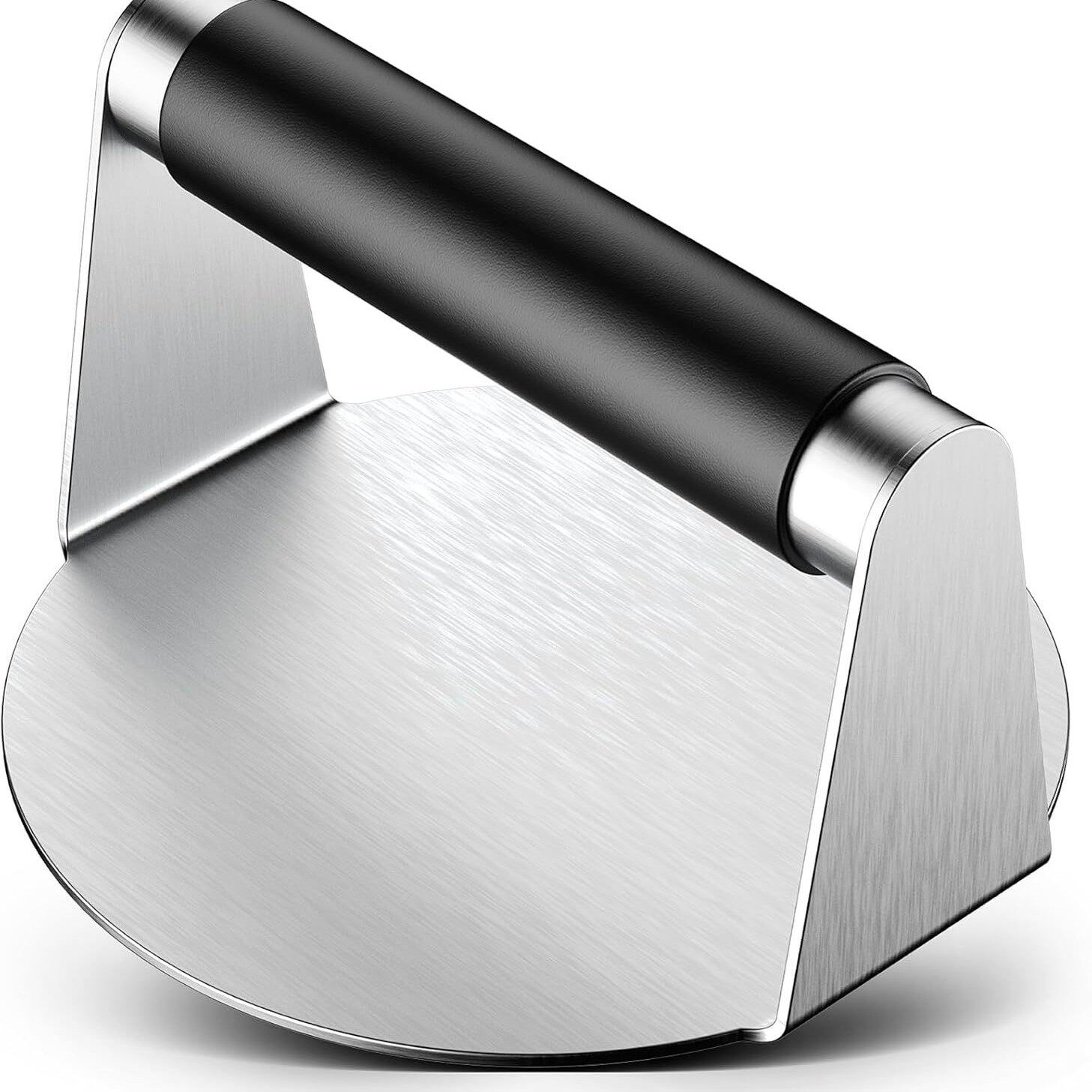 Hamburger Crusher, Burger Smashing Tool for Grill Pan, Stainless Steel Ham Pie Press with Anti