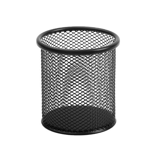 Student Desktop Iron Cut Out Pen Holder Multi-Functional Stationery Storage Office Pen Organizer Bucket Large Capacity Pen Holder