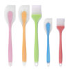 Translucent Silicone Scraper Oil Brush One-piece Cake Cream Stir Spatula Spatula Blade Barbecue Brush Baking Supplies