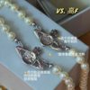 High-Quality Queen Mother Saturn Pearl Necklace Women's Niche Accessible Luxury Choker Non-Fading Planet Pearl Clavicle Chain