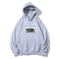 Antique car print·grey