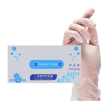 TPE gloves thickened disposable gloves catering takeaway lobster barbecue beauty boxed 100 clean