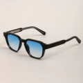 Black frame fade to blue film
