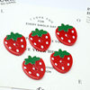 Strawberry Resin Buttons with Two Eyes, Cute Strawberry Buttons, Handmade DIY Accessories, Sweater Decoration Ingredients, Cartoon Buttons