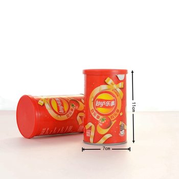 Lay's Unlimited Potato Chips Zizi Barbecue Flavor Red Canned Leisure Snacks Wedding Cake with Hand Gift Snacks with 40g