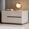 Italian Minimalist Solid Wood Lacquered Bedside Table, Large Size, Simple Modern Home Bedroom Bedside Cabinet with a High-End Luxury Feel